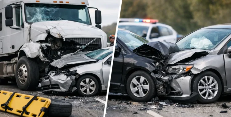 Truck Wreck Versus Car Wreck Injuries Compared