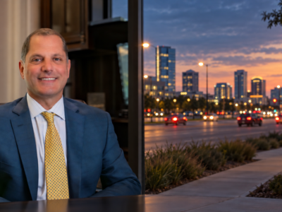 North Texas dusk roadway scene for Frisco car accident legal help