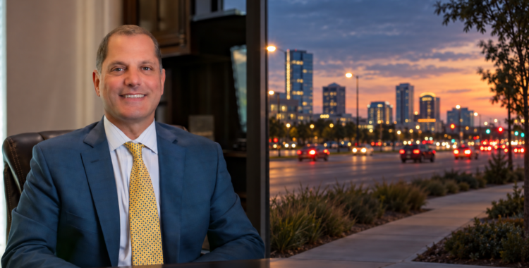 North Texas dusk roadway scene for Frisco car accident legal help